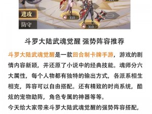 斗罗大陆手游武魂布阵攻略指南：策略升级，实战解析