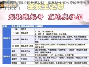 魔兽世界怀旧服极速升级攻略：掌握秘技 高效跨越新手到高手的飞跃之门