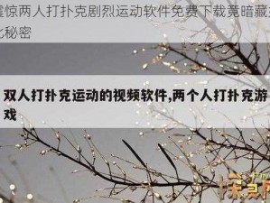 震惊两人打扑克剧烈运动软件免费下载竟暗藏如此秘密