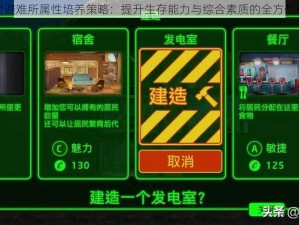 辐射避难所属性培养策略：提升生存能力与综合素质的全方位指南