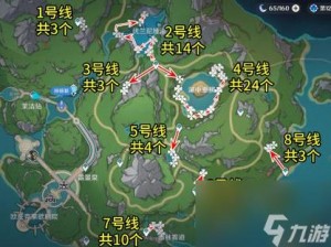 原神43版枫丹湖光铃兰高效采集攻略：详细路线分享