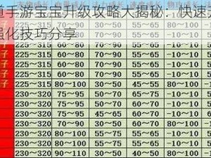 问道手游宝宝升级攻略大揭秘：快速升级与强化技巧分享