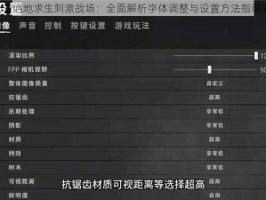 《绝地求生刺激战场：全面解析字体调整与设置方法指南》