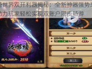 神骑世界双开利器揭秘：全新神器强势来袭，助力玩家轻松实现双账户同步畅游