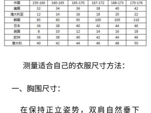 国产尺码和欧洲尺码表CCTV(国产尺码和欧洲尺码表 CCTV：为何两者存在差异？)