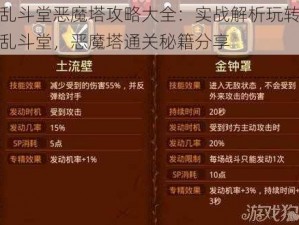 乱斗堂恶魔塔攻略大全：实战解析玩转乱斗堂，恶魔塔通关秘籍分享