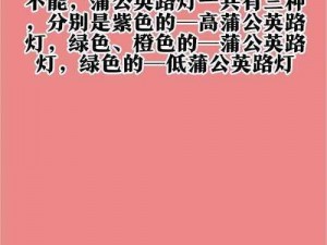 摩尔庄园手游蒲公英路灯获取攻略：解锁位置与任务完成指南