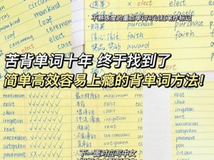 我在学霸的棍子上背单词，高效学习神器，让你轻松掌握词汇量