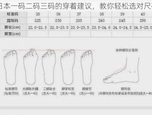 日本一码二码三码的穿着建议，教你轻松选对尺码