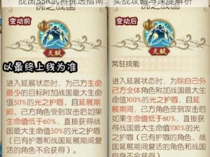 战国SSR武将挑选指南：实战攻略与深度解析