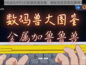 究极数码进化9月5日新服快速攻略：揭秘高效获取加鲁鲁兽之道