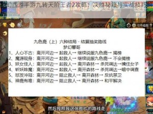 梦幻西游手游九转天阶王者2攻略：决胜秘籍与实战技巧解析