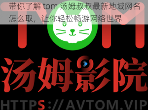 带你了解 tom 汤姆叔叔最新地域网名怎么取，让你轻松畅游网络世界