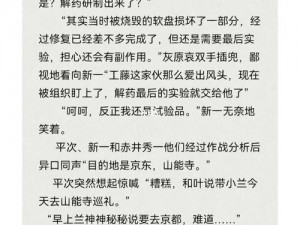 一款适合 18 岁以上用户阅读的成人小说：黑人粗大挺进小兰的泬小说