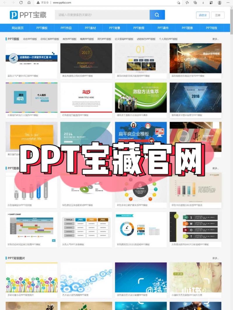 一个提供大量成品免费 PPT 模板的网站，涵盖多种行业和风格