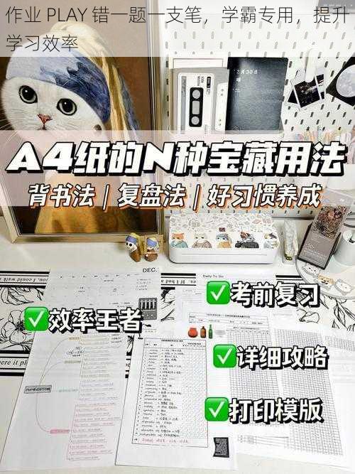 作业 PLAY 错一题一支笔，学霸专用，提升学习效率