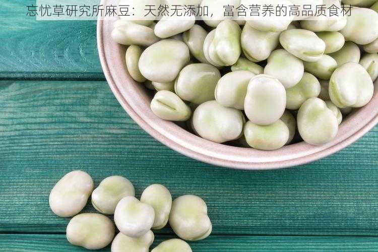 忘忧草研究所麻豆：天然无添加，富含营养的高品质食材