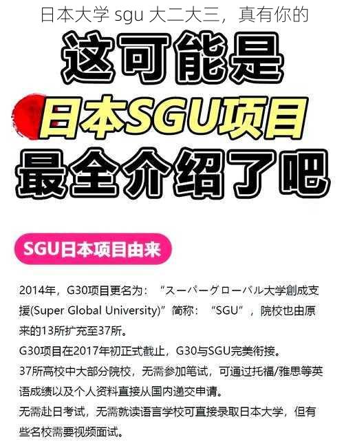 日本大学 sgu 大二大三，真有你的