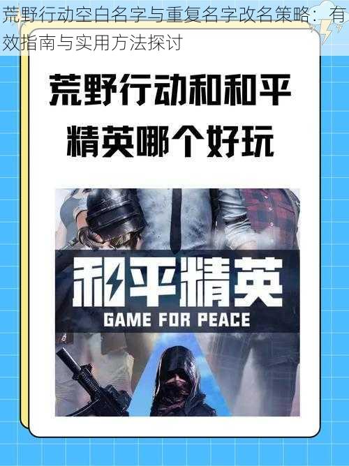 荒野行动空白名字与重复名字改名策略：有效指南与实用方法探讨