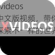 xvideos 中文版视频，带你探索不一样的世界