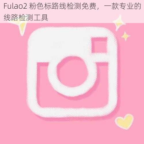 Fulao2 粉色标路线检测免费，一款专业的线路检测工具