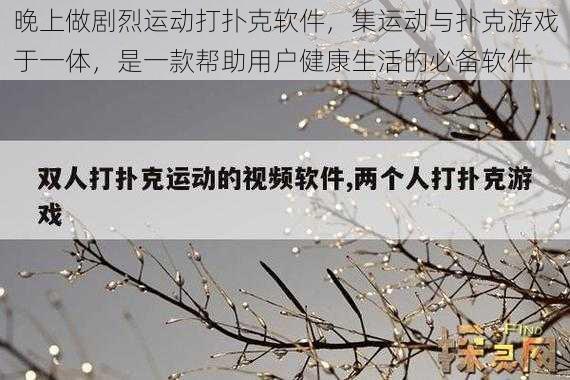 晚上做剧烈运动打扑克软件，集运动与扑克游戏于一体，是一款帮助用户健康生活的必备软件