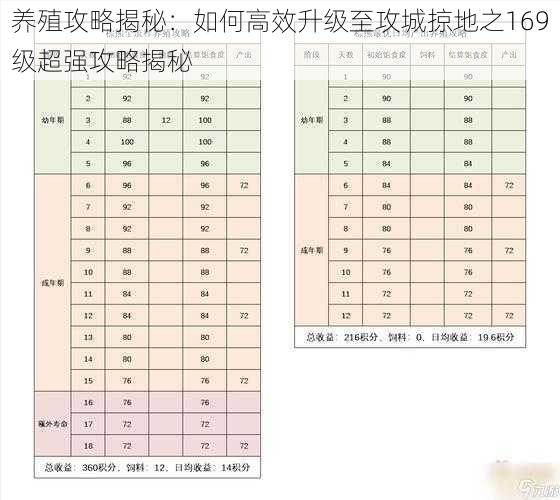 养殖攻略揭秘：如何高效升级至攻城掠地之169级超强攻略揭秘