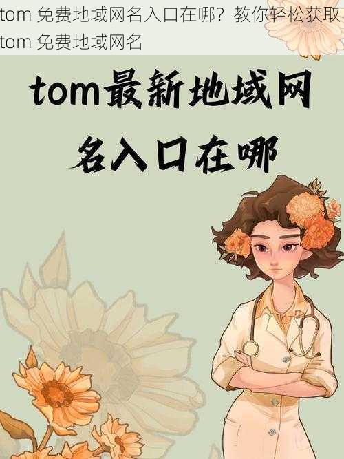 tom 免费地域网名入口在哪？教你轻松获取 tom 免费地域网名