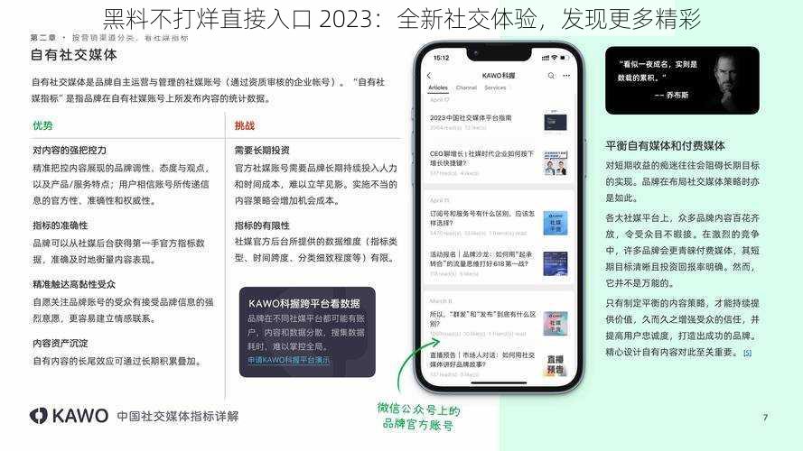 黑料不打烊直接入口 2023：全新社交体验，发现更多精彩