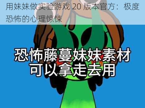 用妹妹做实验游戏 20 版本官方：极度恐怖的心理惊悚