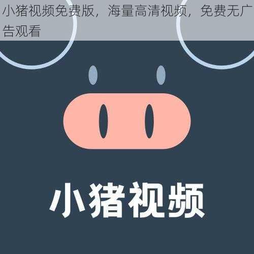 小猪视频免费版，海量高清视频，免费无广告观看