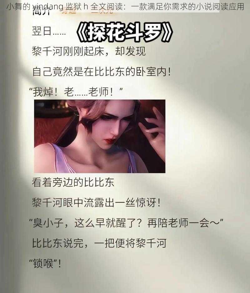 小舞的 yindang 监狱 h 全文阅读：一款满足你需求的小说阅读应用