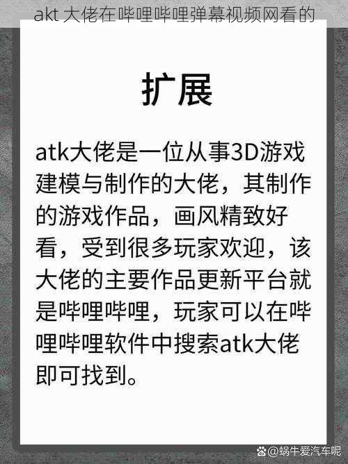 akt 大佬在哔哩哔哩弹幕视频网看的