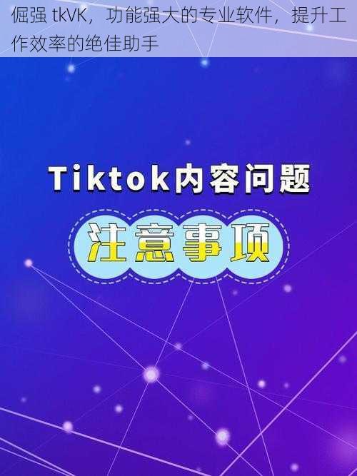 倔强 tkVK，功能强大的专业软件，提升工作效率的绝佳助手