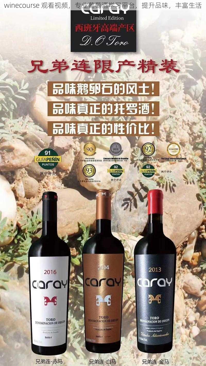 winecourse 观看视频，专业葡萄酒学习平台，提升品味，丰富生活