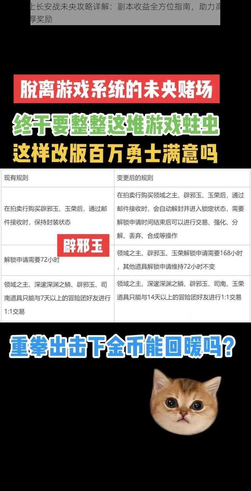 DNF云上长安战未央攻略详解：副本收益全方位指南，助力高效通关获取丰厚奖励