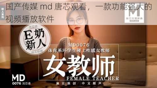 国产传媒 md 唐芯观看，一款功能强大的视频播放软件