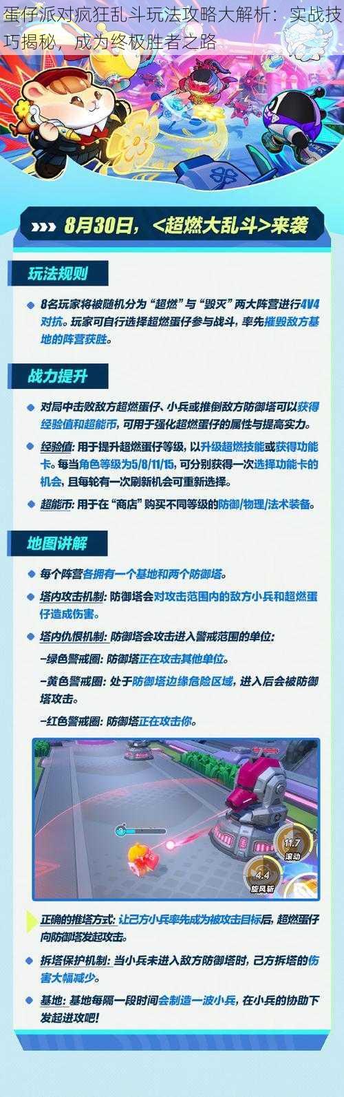 蛋仔派对疯狂乱斗玩法攻略大解析：实战技巧揭秘，成为终极胜者之路