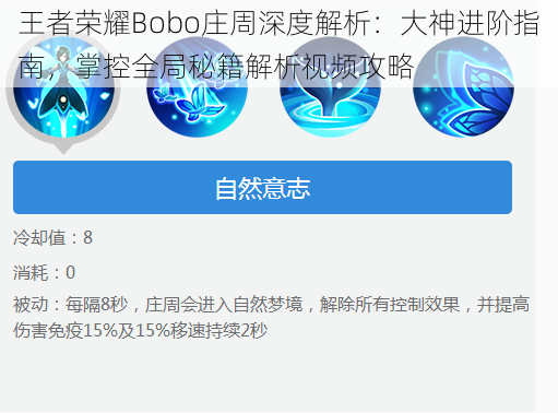 王者荣耀Bobo庄周深度解析：大神进阶指南，掌控全局秘籍解析视频攻略