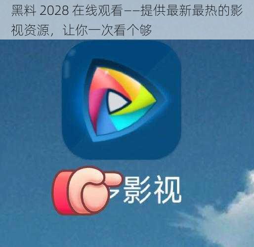 黑料 2028 在线观看——提供最新最热的影视资源，让你一次看个够