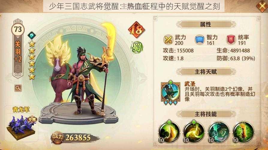 少年三国志武将觉醒：热血征程中的天赋觉醒之刻