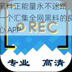 黑料正能量永不迷路，一个汇集全网黑料的良心 APP