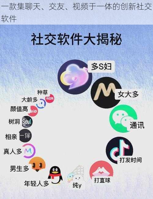 一款集聊天、交友、视频于一体的创新社交软件