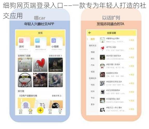 细狗网页端登录入口——一款专为年轻人打造的社交应用