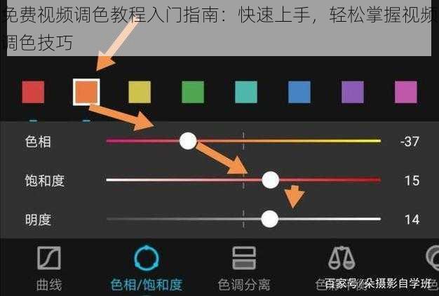 免费视频调色教程入门指南：快速上手，轻松掌握视频调色技巧