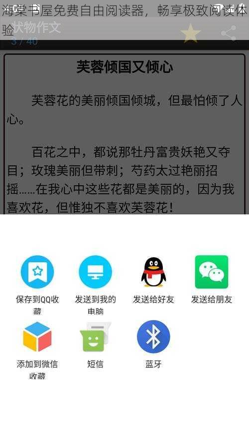 海棠书屋免费自由阅读器，畅享极致阅读体验