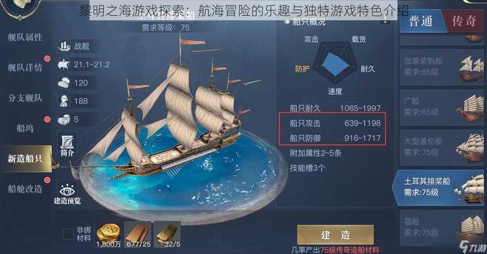 黎明之海游戏探索：航海冒险的乐趣与独特游戏特色介绍