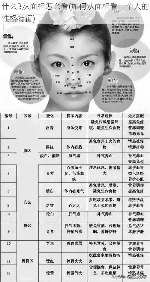 什么B从面相怎么看(如何从面相看一个人的性格特征)