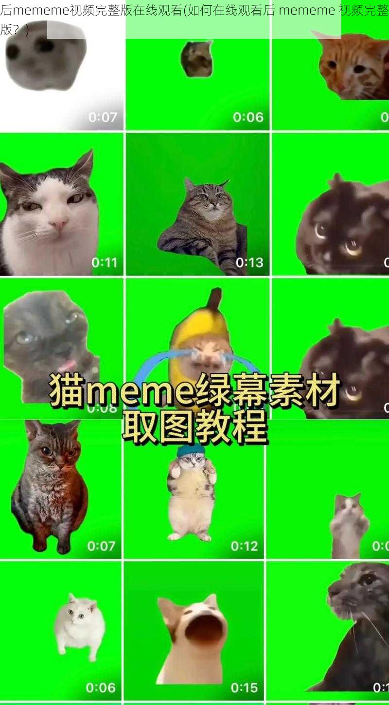 后mememe视频完整版在线观看(如何在线观看后 mememe 视频完整版？)