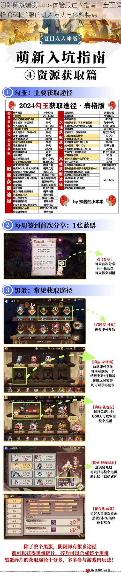 阴阳师双端安卓ios体验服进入指南：全面解析IOS体验服的进入方法与体验特点